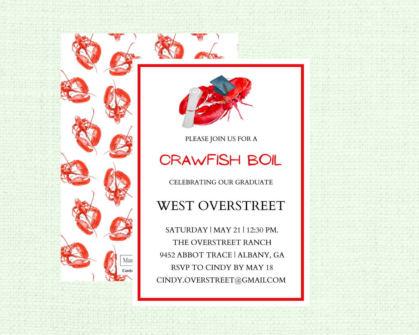 Crawfish Boil Graduation Party