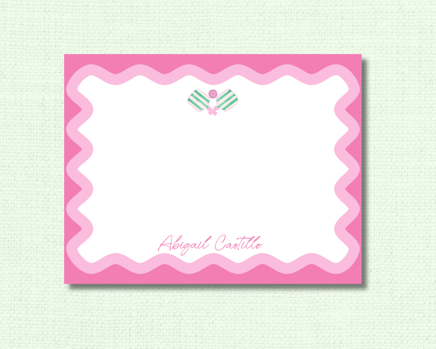 Pickleball Wavy Collection Stationery Set