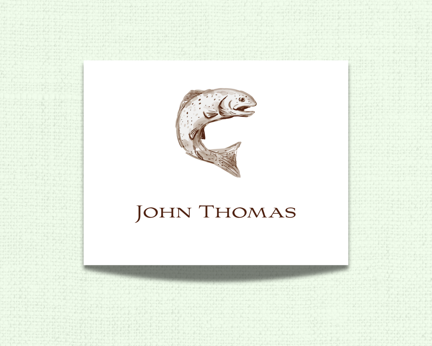 Watercolor Trout Stationery Set