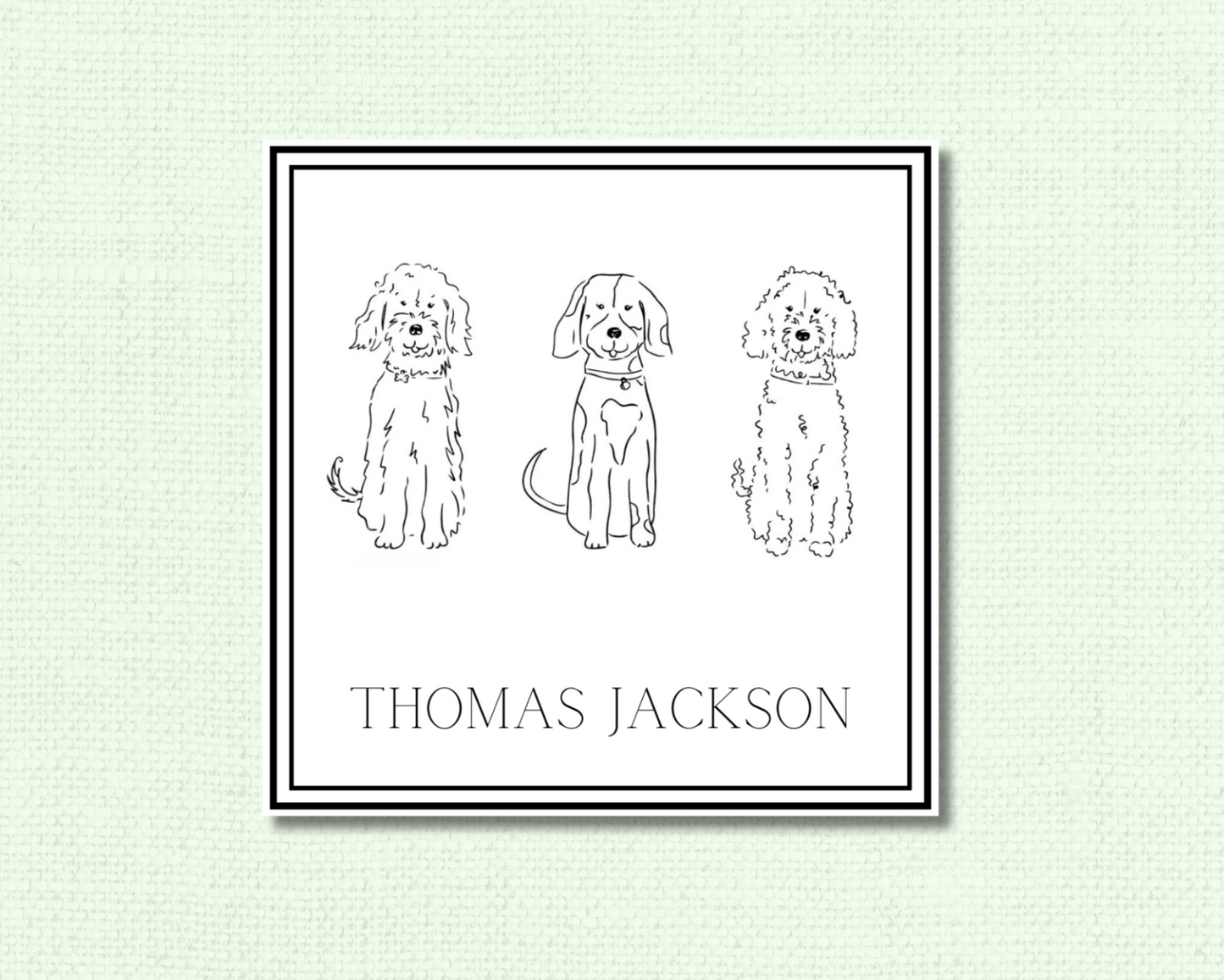 Black and White Doodles Gift Tags