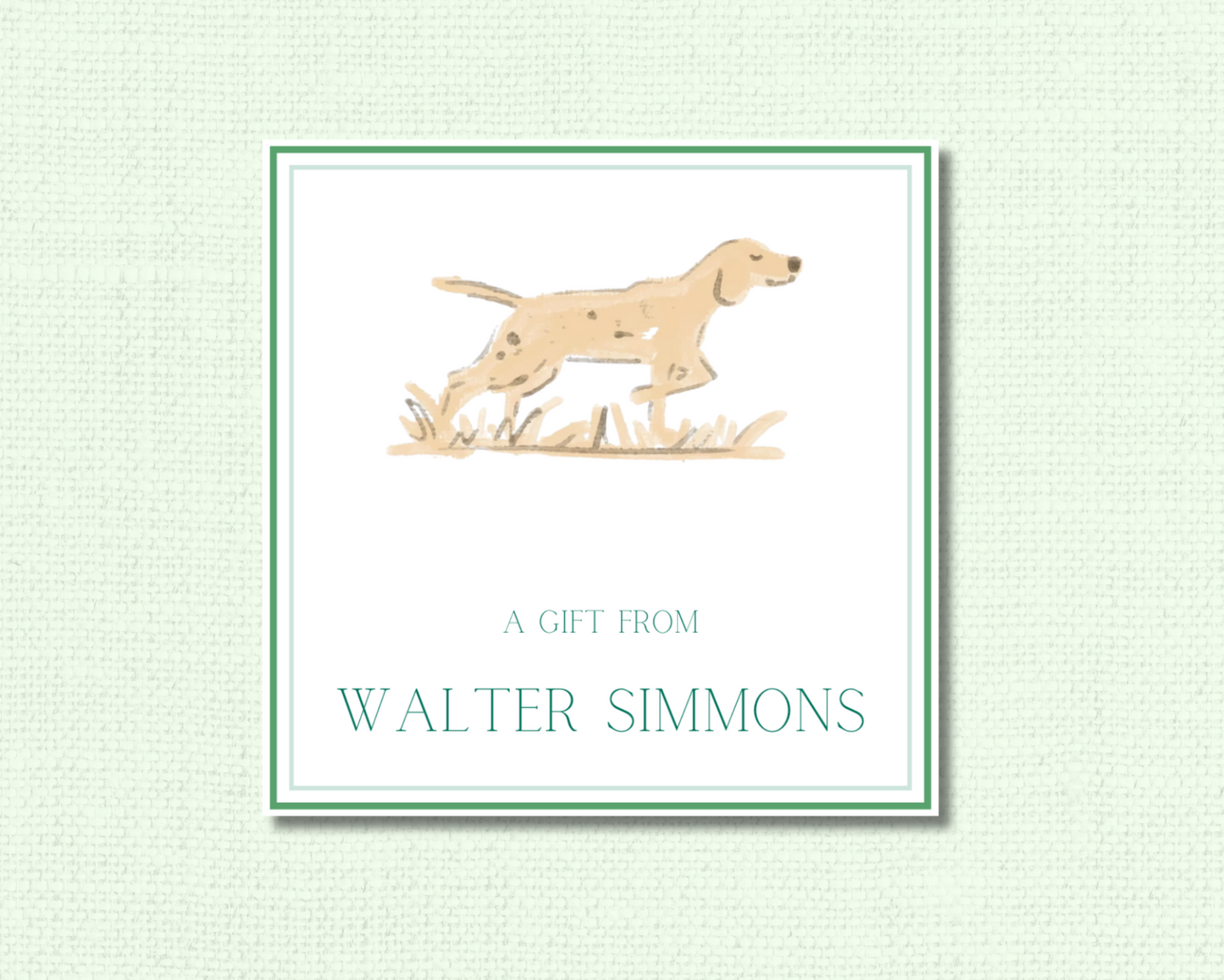 Golden Retriever Watercolor Gift Tags
