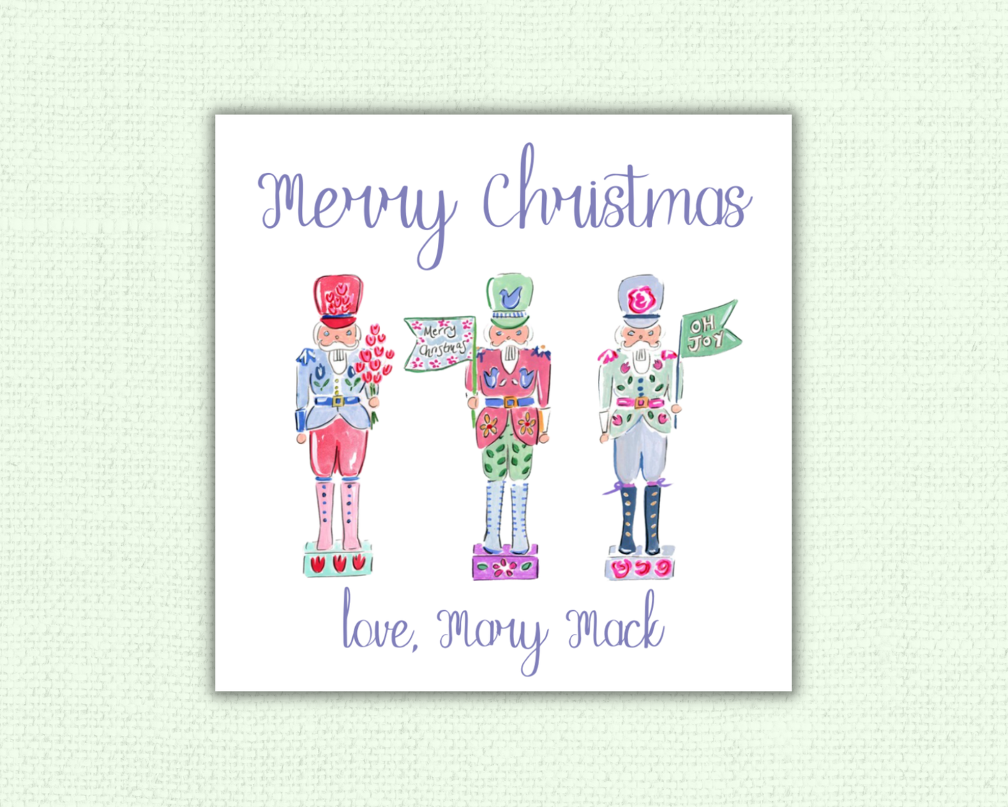 Watercolor Nutcracker Gift Tags