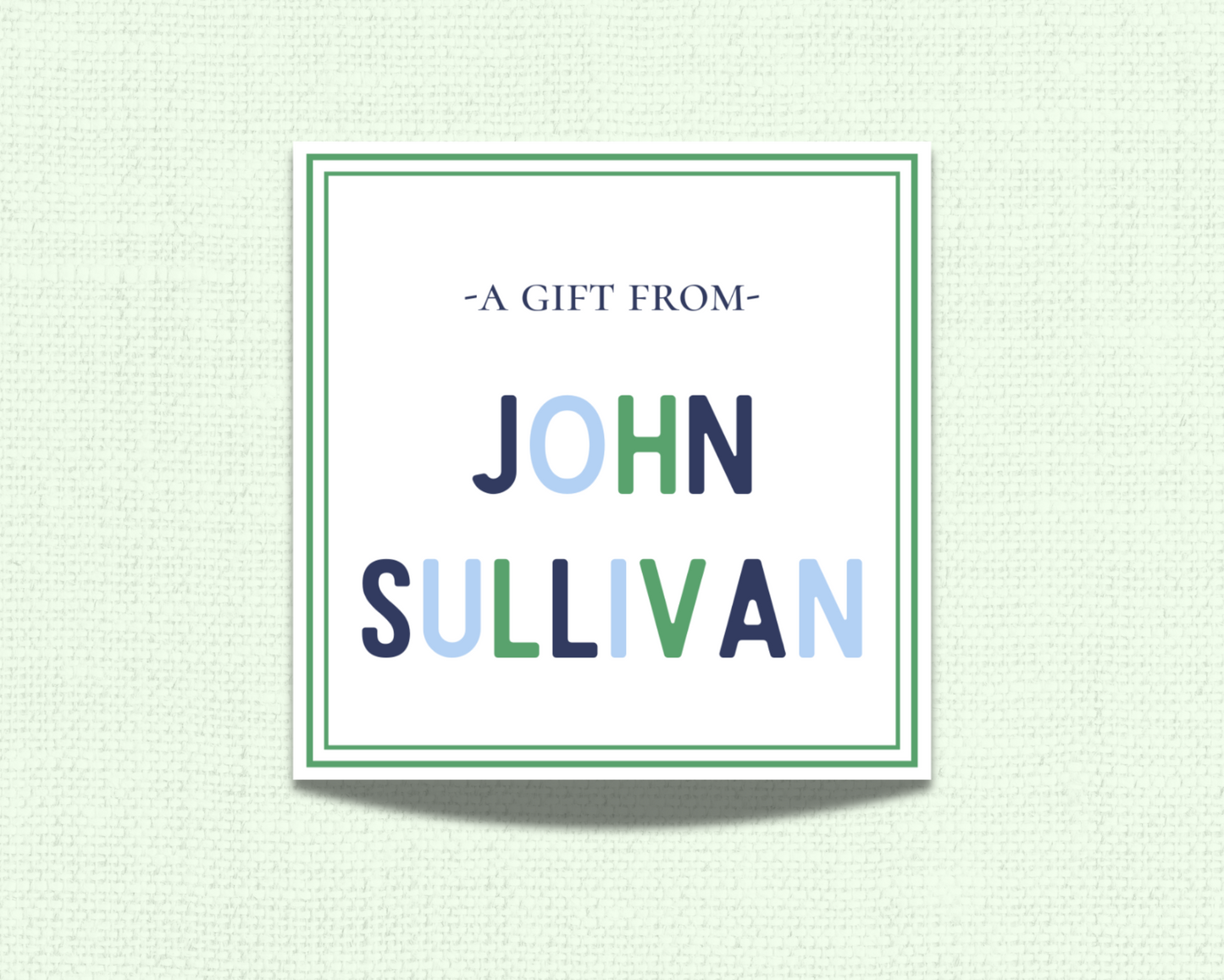Color Block Gift Tag Set