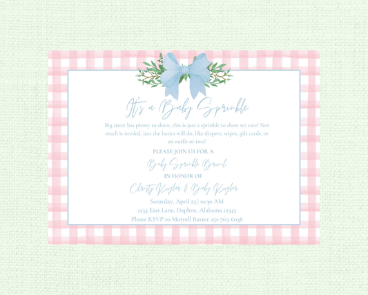 Baby Sprinkle Shower Invitation