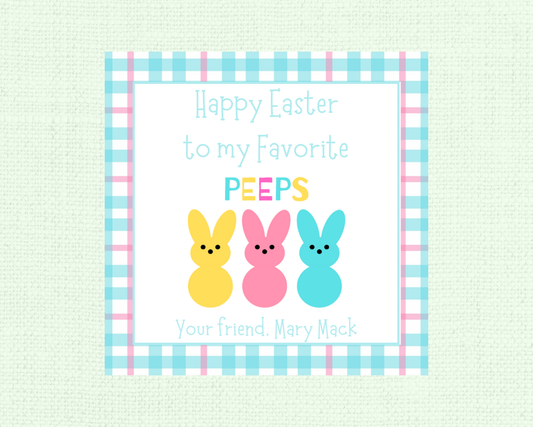 Peeps Easter Tag