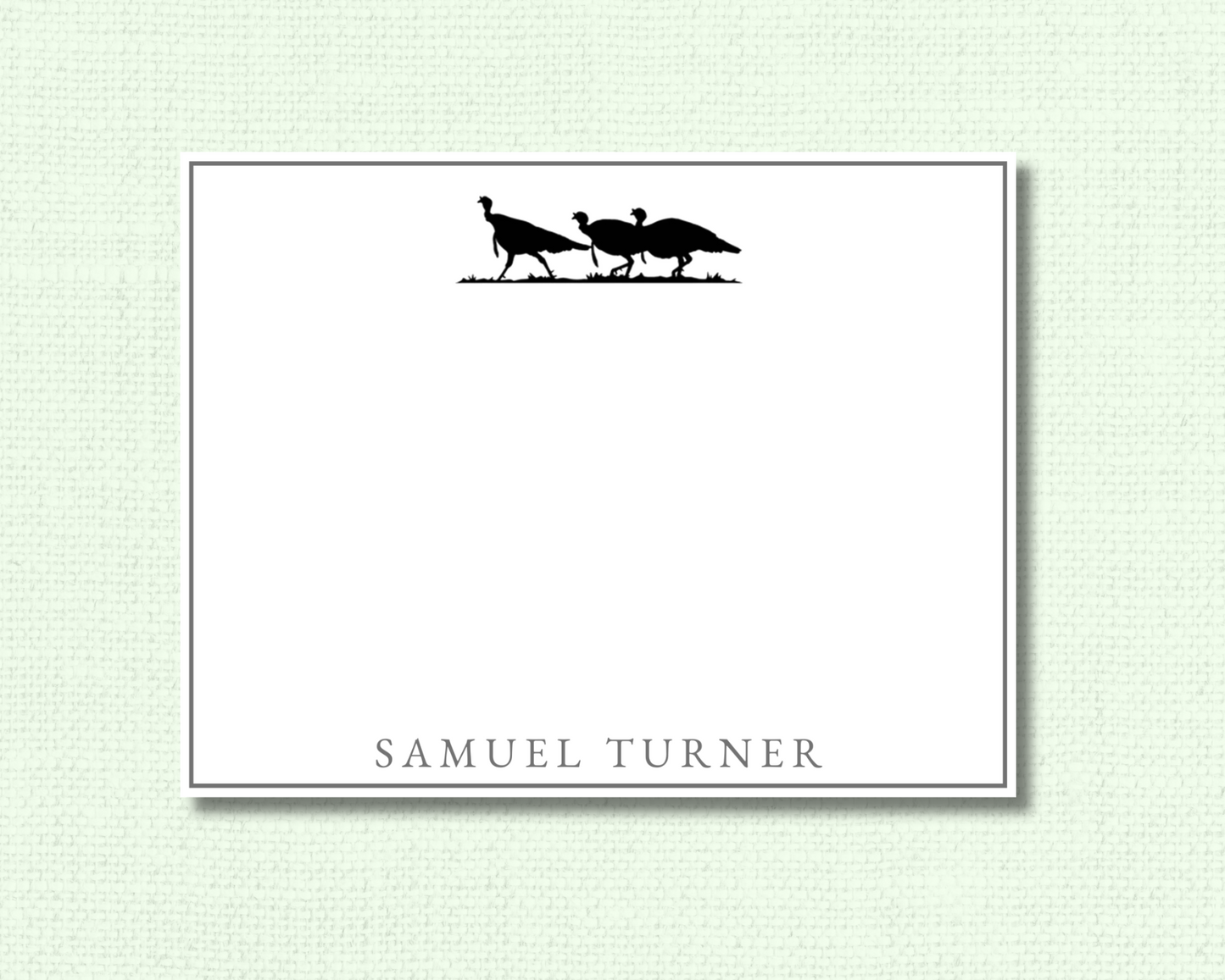 Trotting Turkey Stationery Set