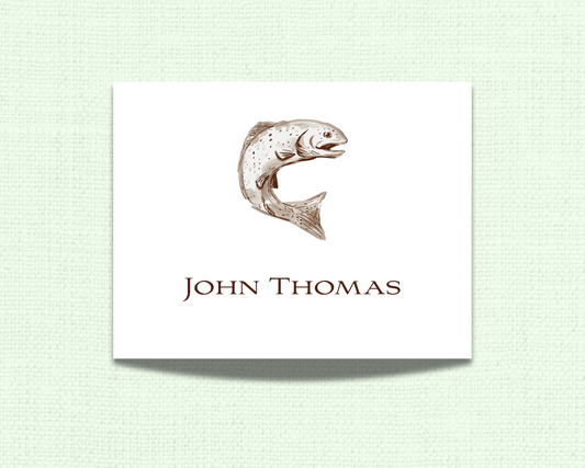 Watercolor Trout Stationery Set