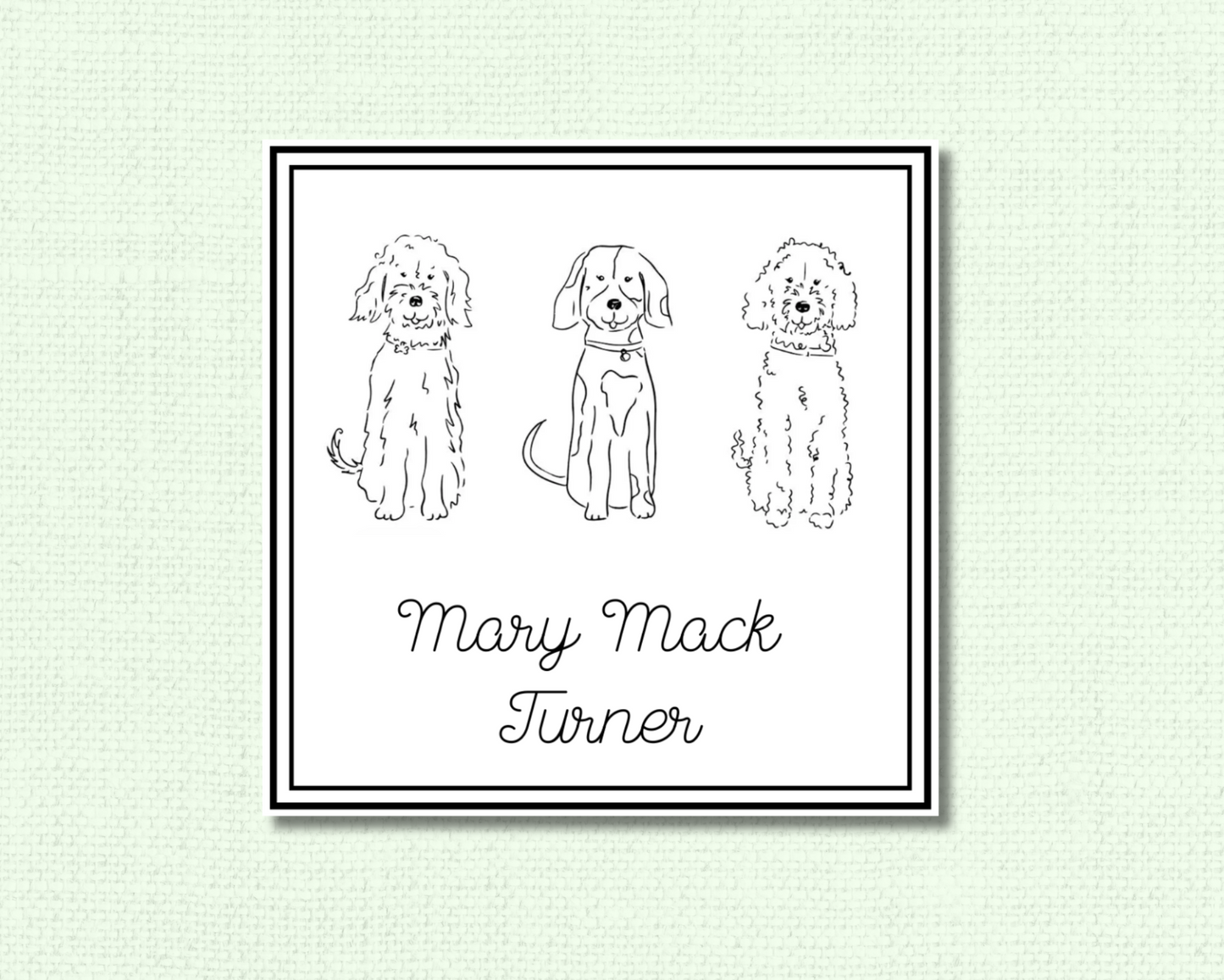 Black and White Doodles Gift Tags