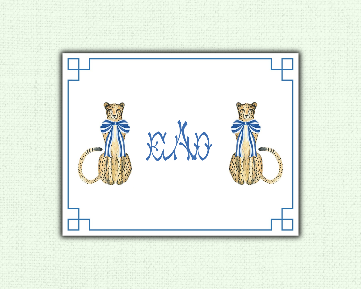 Chinoiserie Leopard Notecard Set