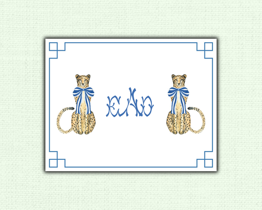 Chinoiserie Leopard Notecard Set