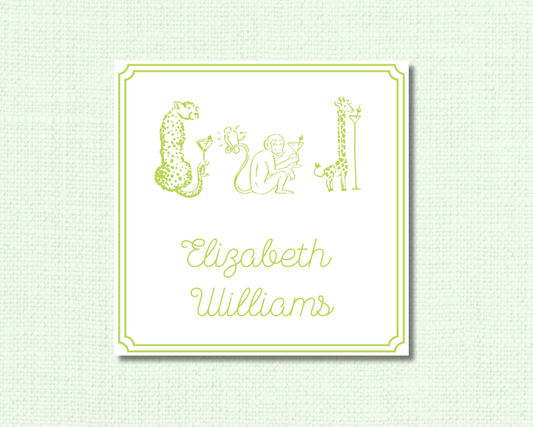 Martini Animal Gift Tags