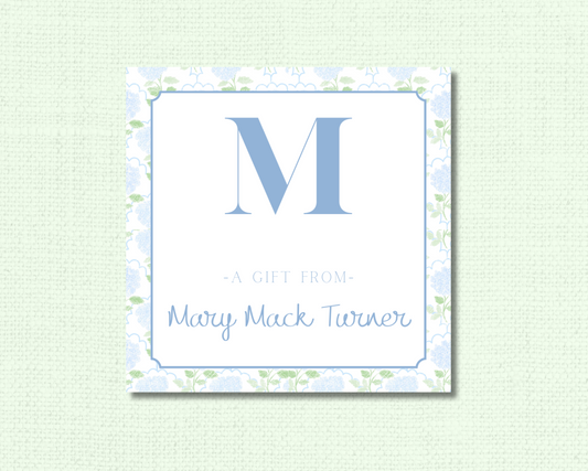 Blue Hydrangea Gift Tags