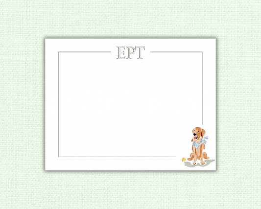 Kids Golden Retriever Stationery Set