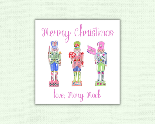 Watercolor Nutcracker Gift Tags