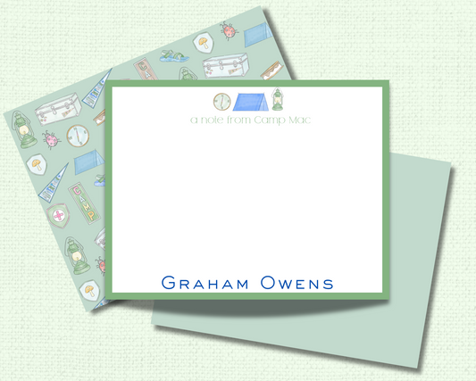 Tent Camp Stationery Set for Boys
