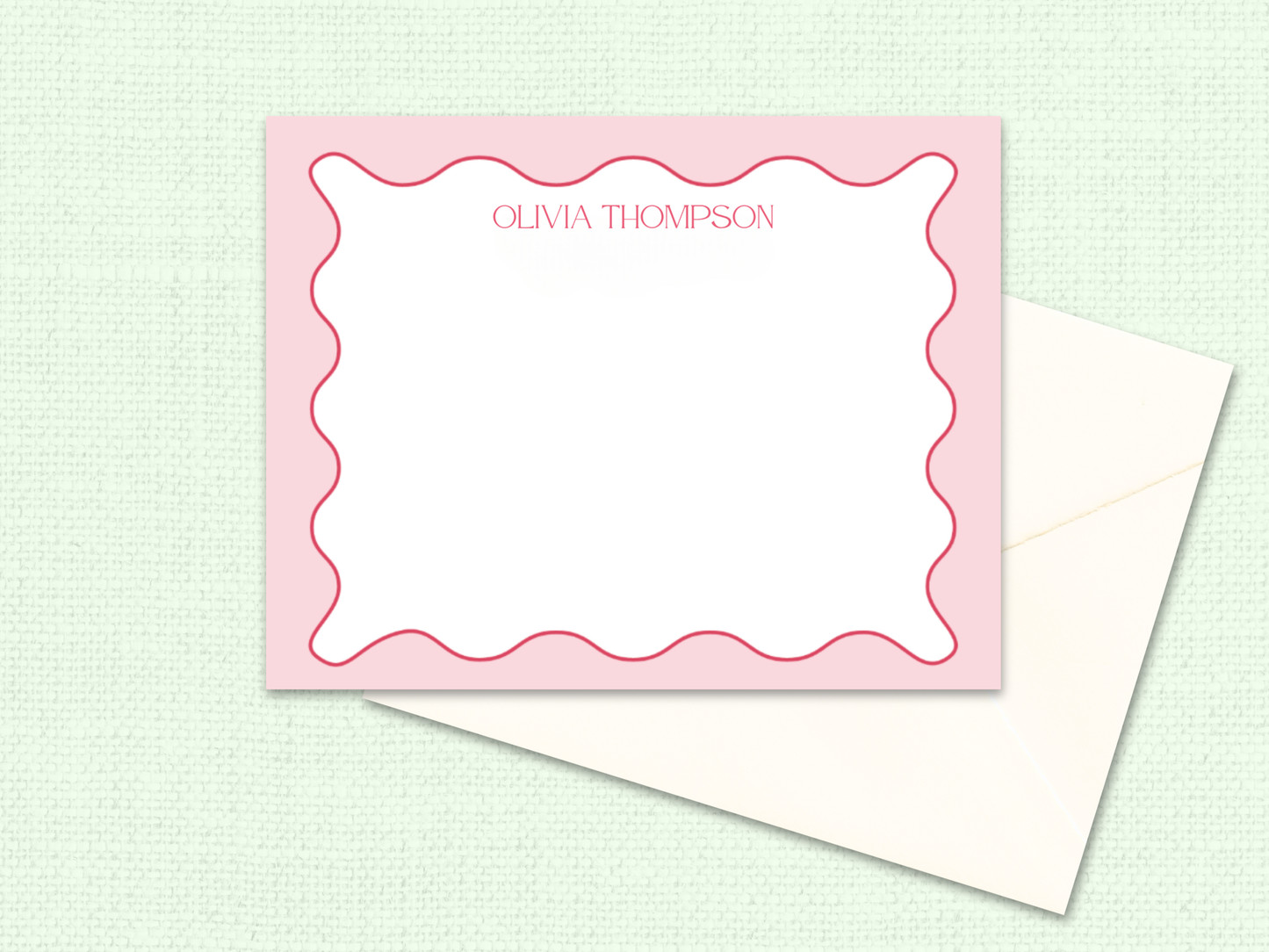 Scallop Stationery Set