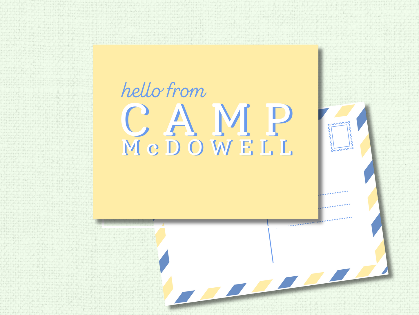 Kids Summer Camp Postcard Writing Set