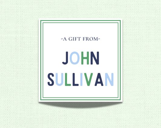 Color Block Gift Tag Set