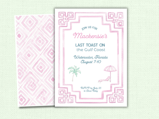 Bachelorette Invitation, Bridal Party
