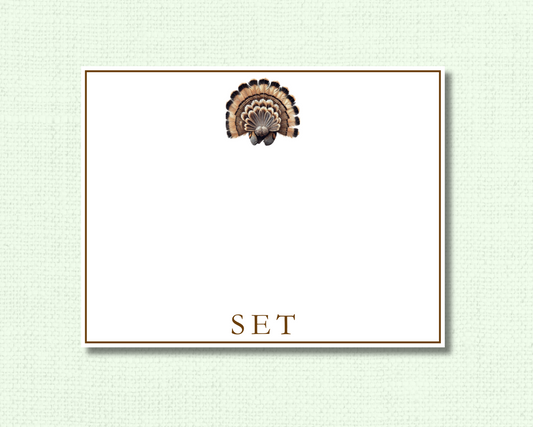 Turkey Fan Stationery Set